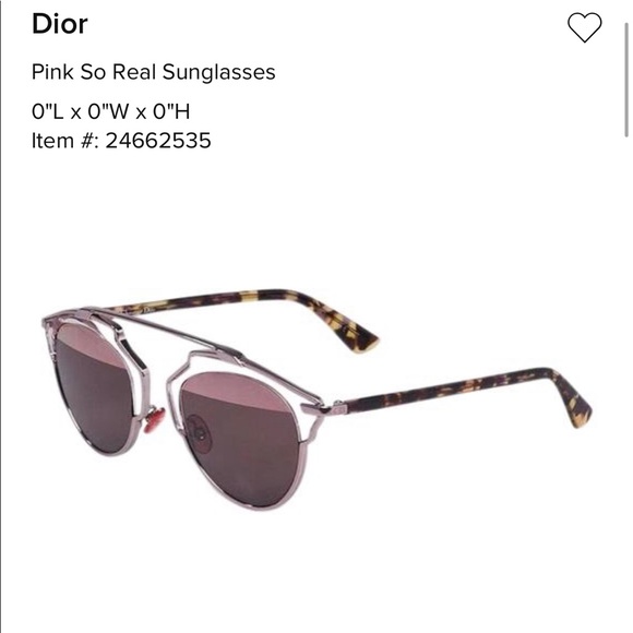 Dior Pink So Real Sunglasses - Picture 2 of 8